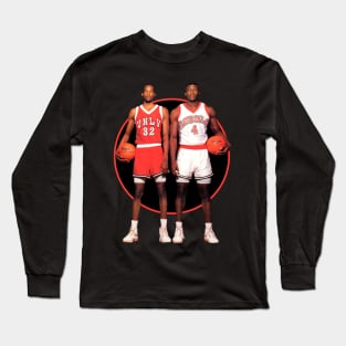 Vintage Stacey Augmon and Larry Johnson 1991 Long Sleeve T-Shirt